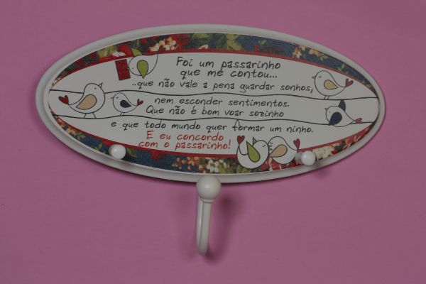GANCHEIRA OVAL PASSARINHO