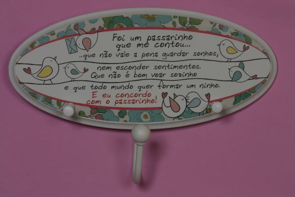 GANCHEIRA OVAL PASSARINHO