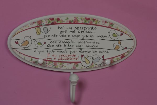 GANCHEIRA OVAL PASSARINHO