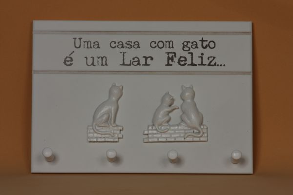 PORTA CHAVES GATO