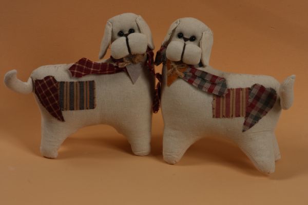 CACHORRINHOS DE TECIDO PAR